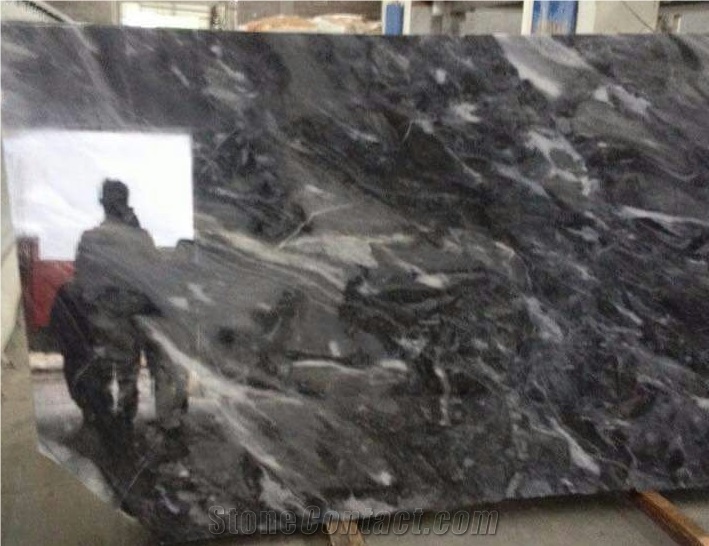 Smoked Dark Gray Marble Slabs