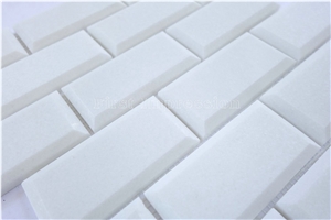 Best Price Crystal Thassos White Stone Mosaic Tile/Basketweave Marble Mosaic for Bathroom,Floor,Wall,Hotel Interior/White Mosaic