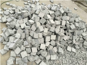 Best Price G623 Cube Stone/China Bianco Sardo Granite Cobble Stone/Rosa Beta Granite Square Pavers/Haicang White Granite Paving Sets/Floor Covering/Courtyard Road Pavers/Garden Stepping Pavements