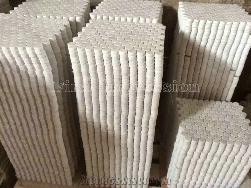 Best Price Statuario Carrara Grey & White Marble Mosaic/Design Beautiful Stone Mosaic/Polished Nice Design Interior Stone Mosaic Tile/Natural Marble Stone Mosaic/Hot Sale Mosaic/Beautiful Flower