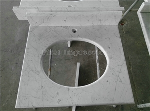 Bianco Statuario Marble Countertops/Kitchen Bar Top Kitchen Worktops/Kitchen Countertops/Kitchen Desk Tops/Custom Countertops Bathroom Tops with Polished for Home Hotel Decoration/Best Price Tops