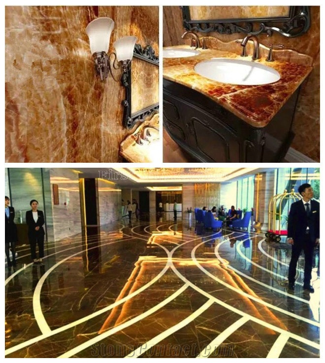 Brown Onyx Tiles & Slabs/Brown Onyx Pattern/Brown Onyx/New Onyx Big Slabs Covering Tiles