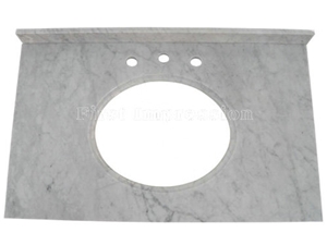 Carrara White Marble Bath Top /White Marble Vanity Top /White Marble Countertop Polished Surface /Calacatta Carrara White Vanity Top