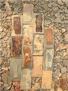 China Multicolor Slate Culture Stone/Stone Wall Cladding/Slate Ledges/Slate Culture Stone/Stone Wall Decoration/Corner Stone/Chinese Slate Stone