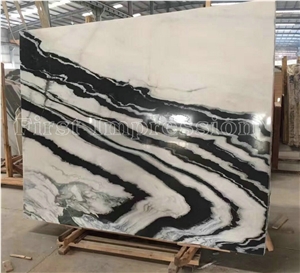 China Panda White Marble Tile & Slab/Dalmata Marble/Mountain White Marble/China White Marble/Black & White Marble Big Slabs/Chinese Marble/Hot Sale Marble/New Polished Best Price Marble Tiles