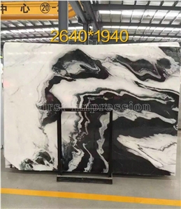 China Panda White Marble Tile & Slab/Dalmata Marble/Mountain White Marble/China White Marble/Black & White Marble Big Slabs/Chinese Marble/Hot Sale Marble/New Polished Best Price Marble Tiles