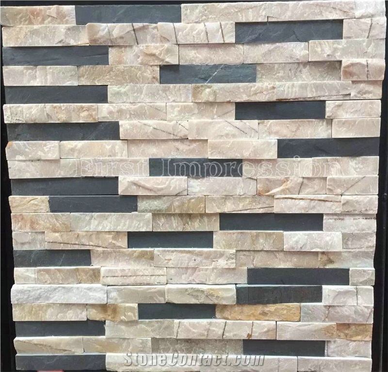 China Slate Tiles/Nature Cultured Stone Panel/Wall Panel/Ledge Stone/Veneer/Stacked Stone for Wall Cladding/Decorative Format Tile/Feature Wall/Ledge Stone/Marble & Granite Culture Stone