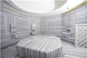 China Straight Line Wood Grain White Marble Decorative Wall Panels/Luxury & Best Price China White Marble/Hot Sale White Marble
