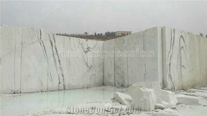 Chinese Best Price & High Quality Panda White Blocks/Dalmata Marble Blocks/China White Marble/Black & White Marble/China Marble