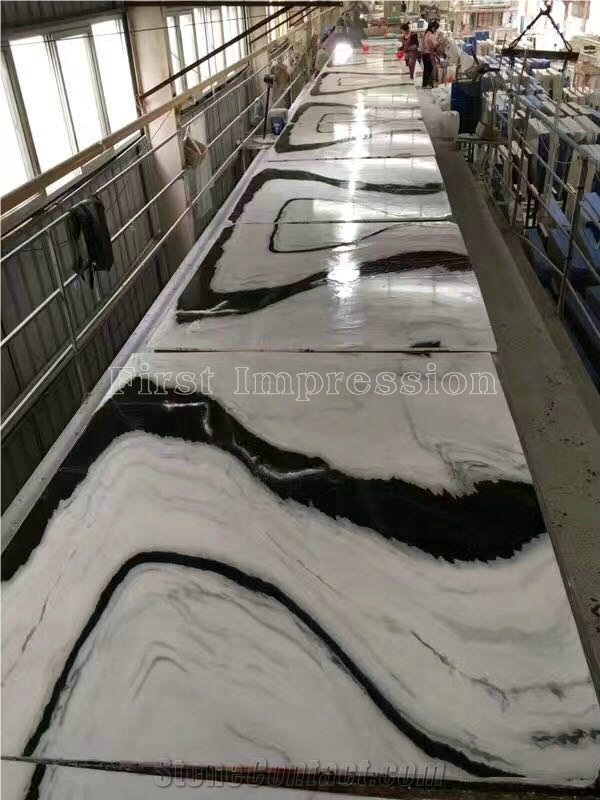 Chinese Best Price & High Quality Panda White Blocks/Dalmata Marble Blocks/China White Marble/Black & White Marble/China Marble