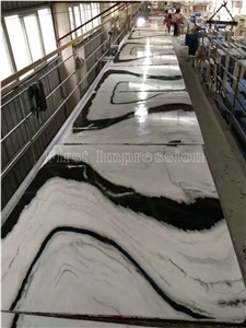 Chinese Best Price & High Quality Panda White Blocks/Dalmata Marble Blocks/China White Marble/Black & White Marble/China Marble