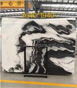Chinese Best Price Panda White Marble Tile & Slab/Dalmata Marble/Mountain White Marble/China White Marble/Black & White Marble Big Slabs/China Marble/New Polished Best Price Marble Tiles