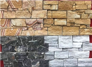 Chinese Rust Slate Tiles/Nature Cultured Stone Panel/Wall Panel/Ledge Stone/Veneer/Stacked Stone for Wall Cladding/Decorative Format Tile/Feature Wall/Ledge Stone/Marble & Granite Culture Stone