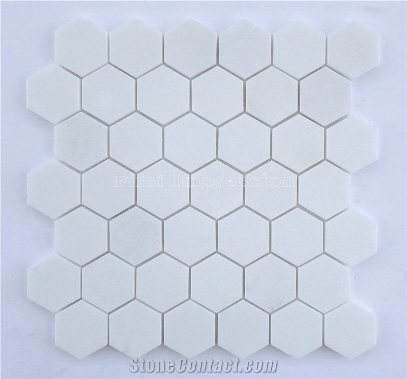 Crystal White Stone Mosaic Tile/Thassos White Mosaic/Bianco Thassos/Thassos Limenas/Snow White Diamond Marble Mosaic for Wall,Floor,Interior/Nice Mosaic