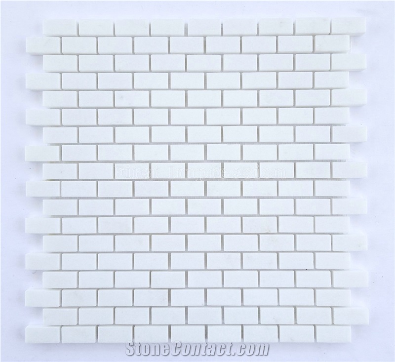 Crystal White Stone Mosaic Tile/Thassos White Mosaic/Bianco Thassos/Thassos Limenas/Snow White Diamond Marble Mosaic for Wall,Floor,Interior/Nice Mosaic