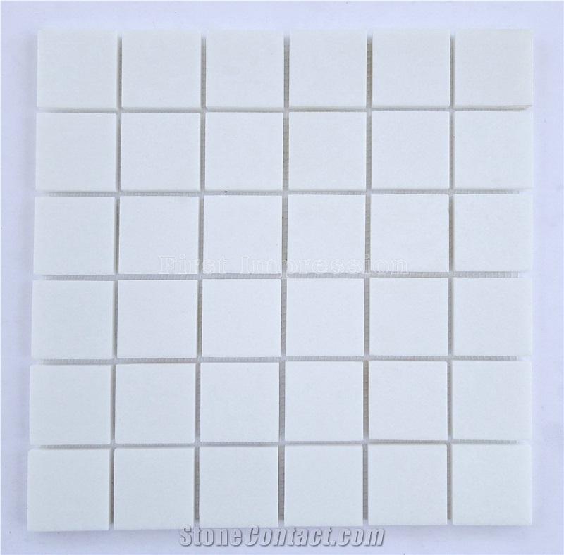 Crystal White Stone Mosaic Tile/Thassos White Mosaic/Bianco Thassos/Thassos Limenas/Snow White Diamond Marble Mosaic for Wall,Floor,Interior/Nice Mosaic