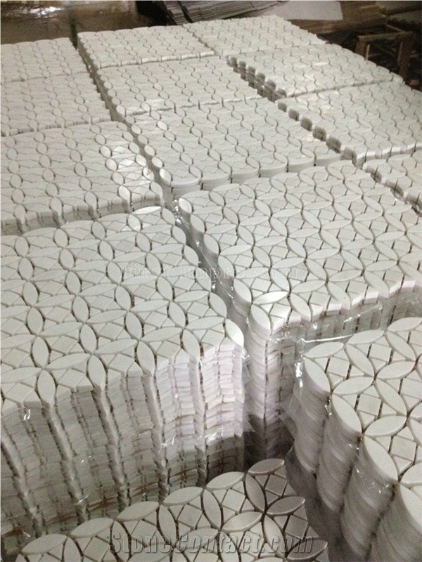 Crystal White Stone Mosaic Tile/Thassos White Mosaic/Bianco Thassos/Thassos Limenas/Snow White Diamond Marble Mosaic for Wall,Floor,Interior/Nice Mosaic