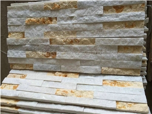 Culture Stone/Yellow Slate/Golden Grain Slate/Rusty Slate/China Slate Cultured Stone Corner/Rust Yellow Slate Corner Stone/Wall Cladding/Ledge Stone/Chinese Slate 