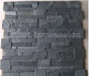 Dark Grey Slate Culture Stone Panel /Grey Slate Lege Stone /Grey Slate Culture Stone Tiles/