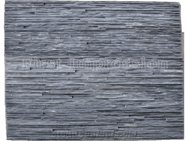 Dark Grey Slate Culture Stone Panel /Grey Slate Lege Stone /Grey Slate Culture Stone Tiles/