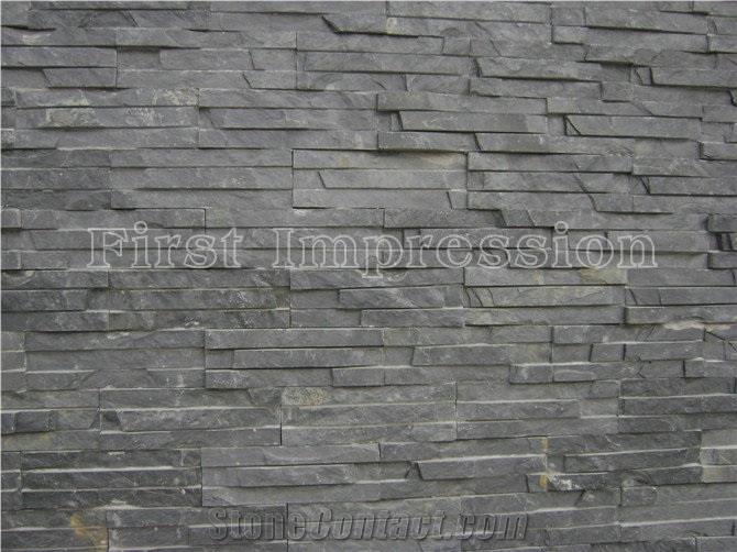 Dark Grey Slate Culture Stone Panel /Grey Slate Lege Stone /Grey Slate Culture Stone Tiles/