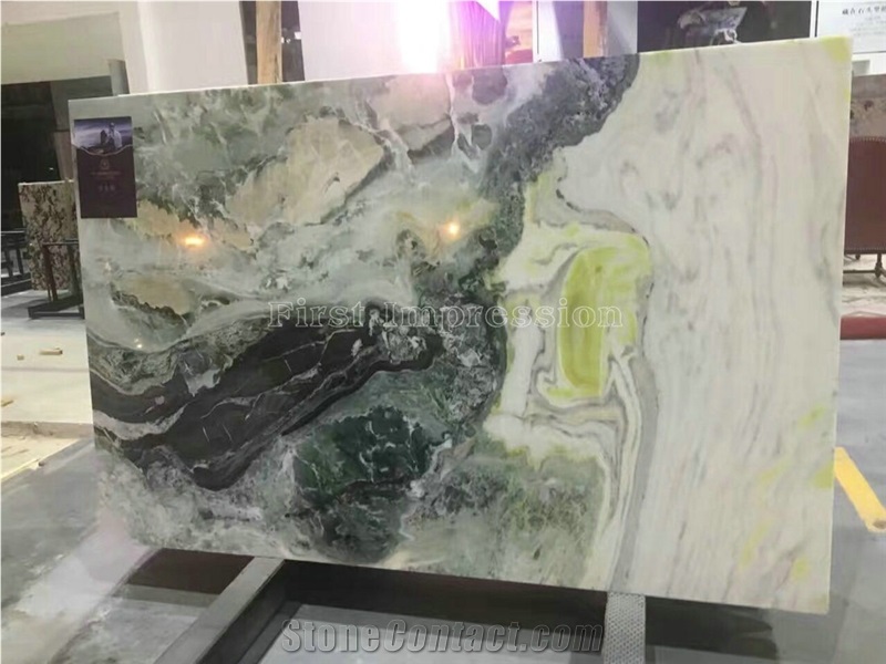 Dreaming Green Marble Slabs/Marble Skirting/Marble Opus Pattern/Marble Floor Covering Tiles/Marble Tiles & Slabs/China Green Marble Block/China Green Marble Tiles