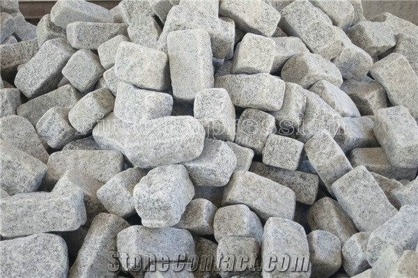 G623 Cube Stone/China Bianco Sardo Granite Cobble Stone/Rosa Beta Granite Square Pavers/Haicang White Granite Paving Sets/Floor Covering/Courtyard Road Pavers/Garden Stepping Pavements/Walkway Pavers