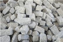 G623 Cube Stone/China Bianco Sardo Granite Cobble Stone/Rosa Beta Granite Square Pavers/Haicang White Granite Paving Sets/Floor Covering/Courtyard Road Pavers/Garden Stepping Pavements/Walkway Pavers