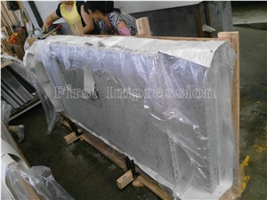 G655 Granite Kitchen Counter Top/China Tongan White Granite Kitchen Worktops/Hazel White Granite Kitchen Bar Top/Rice Grain White Granite Kitchen Desk Top/Kitchen Island Top/New Kitchen Bar Top