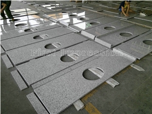 G655 Granite Kitchen Counter Top/Tongan White Granite Kitchen Worktops/Hazel White Granite Kitchen Bar Top/Rice Grain White Granite Kitchen Desk Top/Kitchen Island Top/Kitchen Top/Kitchen Bar Top