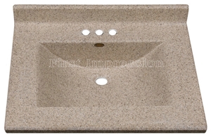 G682 Yellow Granite Countertop /G682 Rusty Granite Vanity Top /Goden Yellow Kitchen Countertop /Polished G682 Kitchen Top/Polished Yellow Granite Vanity Top 