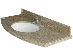 G682 Yellow Granite Countertop /G682 Rusty Granite Vanity Top /Goden Yellow Kitchen Countertop /Polished G682 Kitchen Top/Polished Yellow Granite Vanity Top 