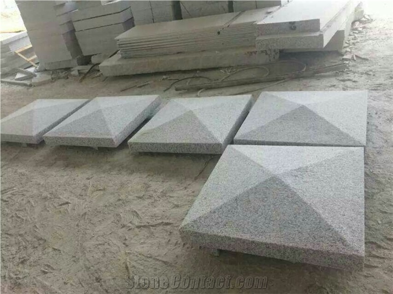 Grey Granite Paver Round Shape/G603 Light Gray Granite Paving Stone /Flamed Grey Granite Paver