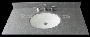 Grey Quartz Stone Kitchen Countertops/Grey Quartz Kitchen Island Tops/Quartz Stone Bar Top/Grey Quartz Stone Kitchen Countertops