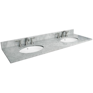 Guangxi White Marble Countertop/White Marble Vanity Top/Carrara White Marble Countertop /White Statuario Marble Bath Top/Polished Countertop
