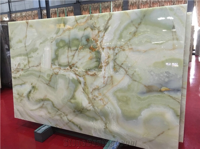 High Grade Antique Green Onyx Slabs & Tiles/Straight & Cross Cutting/Boot Match/Background/Wall Covering/Stair/Skirting/Cladding/Cut-To-Size for Floor Covering/Interior Decoration/Wholesaler