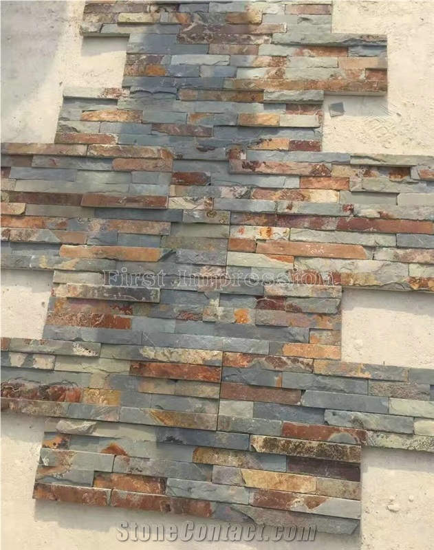High Quality & Best Price China Rusty Slate Cultured Stone/Wall Cladding/Stacked Stone Veneer Clearance/Manufactured Stone Veneer/Feature Wall/Ledge Stone/Split Face Culture Stone/Wholesale Slate