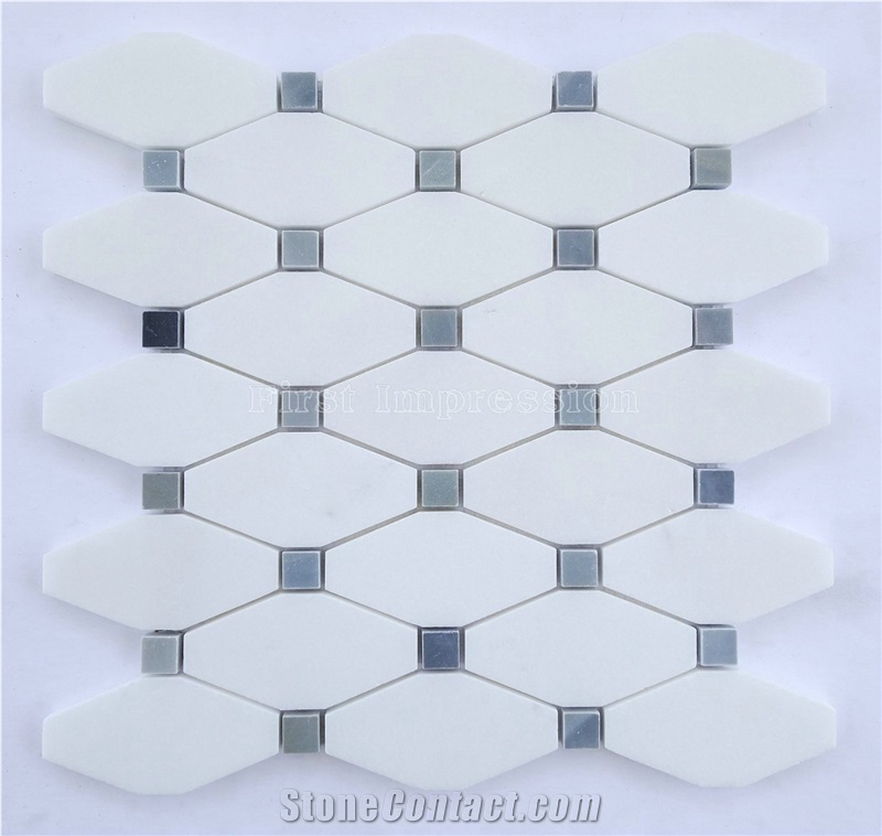High Quality & Best Price Crystal White Stone Mosaic Tile/Thassos White Mosaic/Bianco Thassos/Thassos Limenas/Snow White Diamond Marble Mosaic for Wall,Floor,Interior/Nice Mosaic