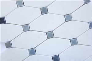 High Quality & Best Price Crystal White Stone Mosaic Tile/Thassos White Mosaic/Bianco Thassos/Thassos Limenas/Snow White Diamond Marble Mosaic for Wall,Floor,Interior/Nice Mosaic