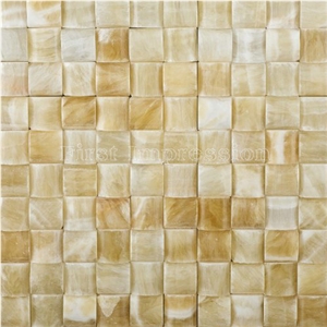 Honey Onyx Mosaic/Gold Onyx Mosaic/China Honey Yellow Onyx Mosaic/Beige Onyx Mosaic For Floor & Wall/Composited Mosaic/New Polished Mosaic/Yellow Jade Mosaic/Songxiang Onyx Mosaic