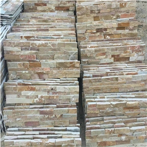 Hot Sale China Rusty Slate Cultured Stone/Wall Cladding/Stacked Stone Veneer Clearance/Manufactured Stone Veneer/Feature Wall/Ledge Stone
