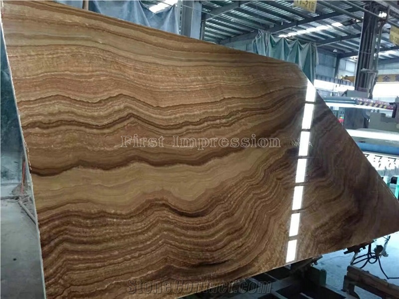 Hot Sale Wooden Onyx Slabs & Tiles/China Wooden Onyx/Background Decoration Stone/Wall Covering Tiles/Home Decoration Building Stone/Onyx Pattern/Onyx Floor Tiles/Best Price Beige Onyx