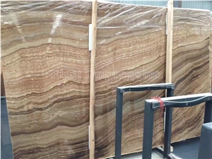 Hot Sale Wooden Onyx Slabs & Tiles/China Wooden Onyx/Background Decoration Stone/Wall Covering Tiles/Home Decoration Building Stone/Onyx Pattern/Onyx Floor Tiles/Best Price Beige Onyx