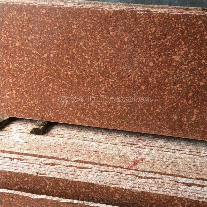New Polished Chinese G683 Red Granite Tiles & Slabs/Granite Thin Slabs/Granite Cube Stone/Project Stone/Natural Stone/Granite Floor Covering Tiles/Granite Paving Stone/Granite Wall Covering Tiles