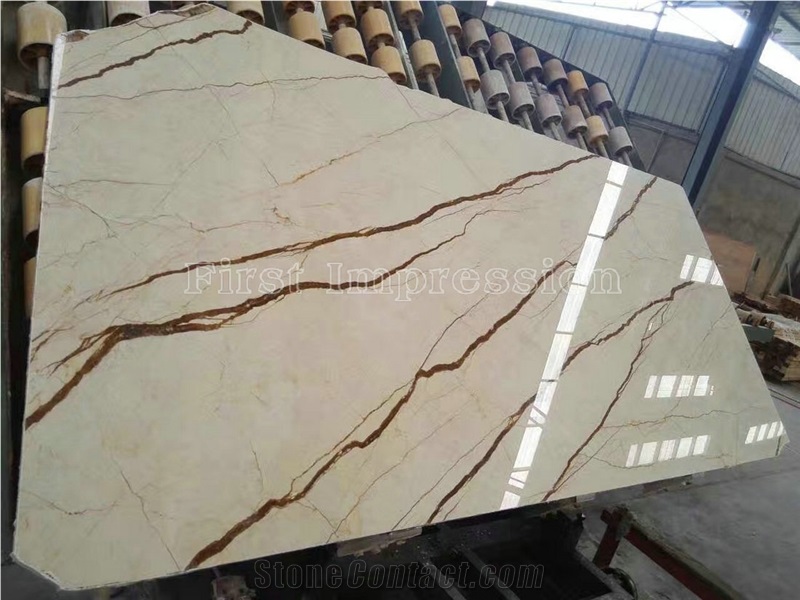 New Polished Sofitel Gold Marble Slabs & Tiles/Turkey Beige Marble/Rich Gold Marble/Luna Pearl Marble Big Slabs/Sofita Gold/Sofitel Beige Marble/Crema Eva/Menes Gold Marble/Hot Sale Marble