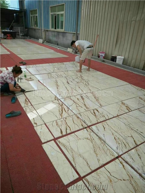 New Polished Sofitel Gold Marble Slabs & Tiles/Turkey Beige Marble/Rich Gold Marble/Luna Pearl Marble Big Slabs/Sofita Gold/Sofitel Beige Marble/Crema Eva/Menes Gold Marble/Hot Sale Marble