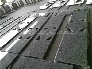 New Swan White Granite Counter Tops/Granite Reception Counter/Stone Reception Desk/Work Tops/Solid Surface Table Tops/Square Table Top/Best Price & High Quality Kitchen Top/Hot Sale/China Granite Top