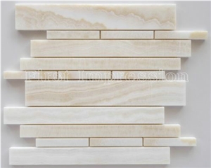 Popular Polished China White Onyx Stone Mosaic/Luxury Hotel Use/Bathroom Wall Use