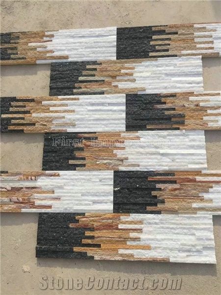 Rusty Culture Stone/Yellow Slate/Golden Grain Slate/Rusty Slate/Yellow Slate Cultured Stone/China Rust Slate Cultured Stone Corner/Rust Yellow Slate Corner Stone/Wall Cladding/Ledge Stone/China Slate