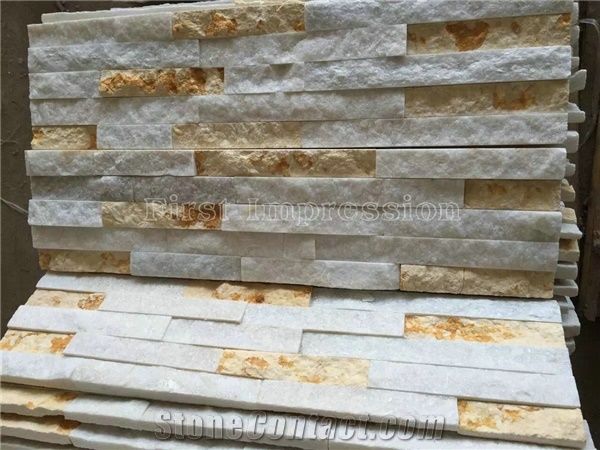 Rusty Culture Stone/Yellow Slate/Golden Grain Slate/Rusty Slate/Yellow Slate Cultured Stone/China Rust Slate Cultured Stone Corner/Rust Yellow Slate Corner Stone/Wall Cladding/Ledge Stone/China Slate